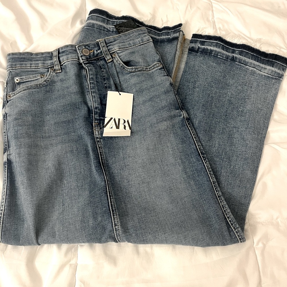 Zara Long Denim Skirt
